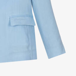 Dolce & Gabbana-بليزر كتان لون أزرق للأولاد | Childrensalon Outlet