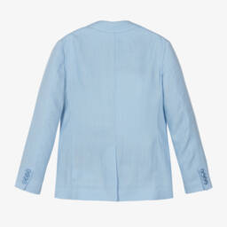 Dolce & Gabbana-بليزر كتان لون أزرق للأولاد | Childrensalon Outlet