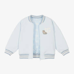Dolce & Gabbana-Голубая двусторонняя куртка- бомбер для малышей | Childrensalon Outlet