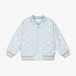 Dolce & Gabbana-Голубая двусторонняя куртка- бомбер для малышей | Childrensalon Outlet