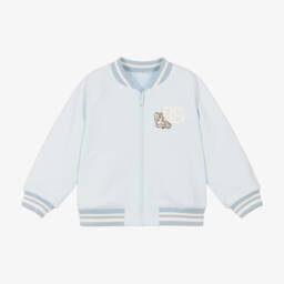 Dolce & Gabbana-Голубая двусторонняя куртка- бомбер для малышей | Childrensalon Outlet