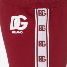 Dolce & Gabbana-Boys Red Cotton Jersey Joggers | Childrensalon Outlet
