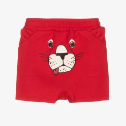 Dolce & Gabbana-شورت قطن جيرسي لون أحمر فاقع للأولاد | Childrensalon Outlet