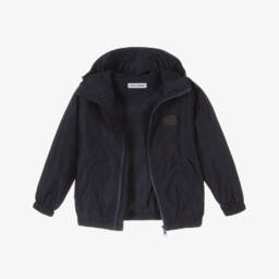 Dolce & Gabbana-Шелковый синий защитный плащ для мальчиков | Childrensalon Outlet