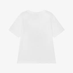 Dolce & Gabbana-Boys Soft White Logo Tee | Childrensalon Outlet