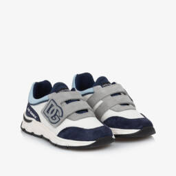 Dolce & Gabbana-Boys Sporty Blue Mesh Sneakers | Childrensalon Outlet