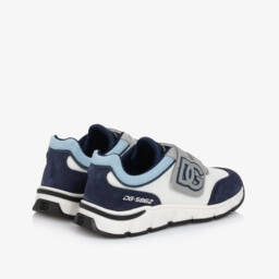 Dolce & Gabbana-Boys Sporty Blue Mesh Sneakers | Childrensalon Outlet