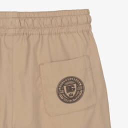 Dolce & Gabbana-Boys Tan Embroidered Cotton Shorts | Childrensalon Outlet