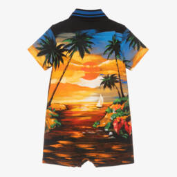 Dolce & Gabbana-رومبر بولو أزرق استوائي للأولاد | Childrensalon Outlet