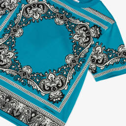 Dolce & Gabbana-Boys Turquoise Bandana Tee | Childrensalon Outlet