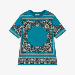 Dolce & Gabbana-Boys Turquoise Bandana Tee | Childrensalon Outlet
