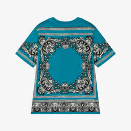 Dolce & Gabbana-Boys Turquoise Bandana Tee | Childrensalon Outlet