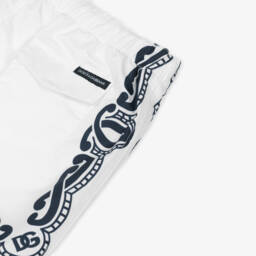 Dolce & Gabbana-Boys White Bandana Print Swim Shorts | Childrensalon Outlet