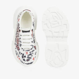 Dolce & Gabbana-Boys White Doodle Trainers | Childrensalon Outlet