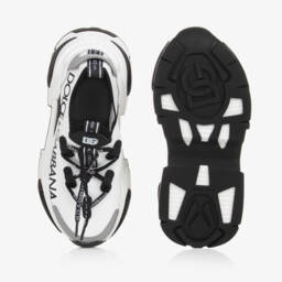 Dolce & Gabbana-Boys White Sock-Style Low-Tops | Childrensalon Outlet