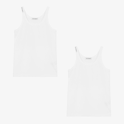 Dolce & Gabbana-Белые майки для мальчиков (2шт.) | Childrensalon Outlet