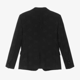 Dolce & Gabbana-Boys Wool Black Dinner Jacket | Childrensalon Outlet