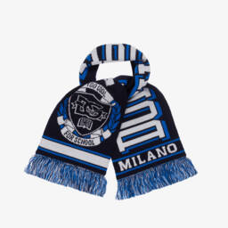 Dolce & Gabbana-Boys Wool Knit Navy Scarf | Childrensalon Outlet
