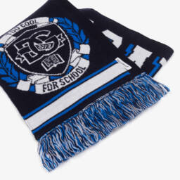 Dolce & Gabbana-Boys Wool Knit Navy Scarf | Childrensalon Outlet