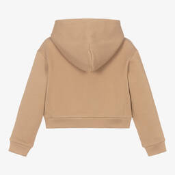 Dolce & Gabbana-Бежевая хлопковая худи с надписью | Childrensalon Outlet
