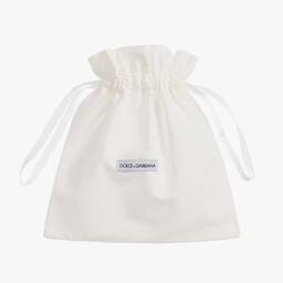  دولتشي آند غابانا-حزام جلد لون بيج و بنّي للبنات | Childrensalon Outlet