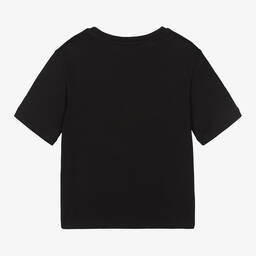 Dolce & Gabbana-Черная хлопковая футболка | Childrensalon Outlet