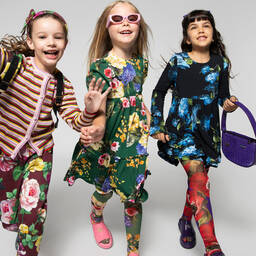 Dolce & Gabbana-Girls Black Floral Jersey Dress | Childrensalon Outlet