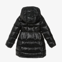 Dolce & Gabbana-Girls Black Shiny Down Coat | Childrensalon Outlet