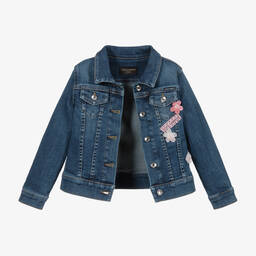 Dolce & Gabbana-Girls Blue Denim Jacket | Childrensalon Outlet