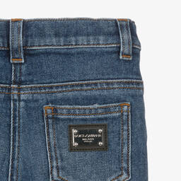 Dolce & Gabbana-Girls Blue Denim Poppy Jeans | Childrensalon Outlet