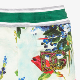 Dolce & Gabbana-Girls Blue Garden Joggers | Childrensalon Outlet