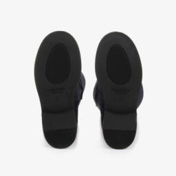 Dolce & Gabbana-Girls Blue Suede Knee Boots | Childrensalon Outlet