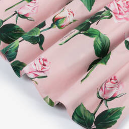 Dolce & Gabbana-Girls Blush Bloom T-Shirt Gown | Childrensalon Outlet
