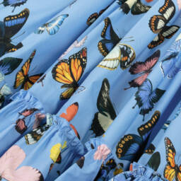 Dolce & Gabbana-Платье из хлопка с бабочками для девочек | Childrensalon Outlet