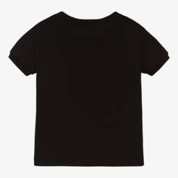 Dolce & Gabbana-Girls Cotton Rhinestone Logo Tee | Childrensalon Outlet
