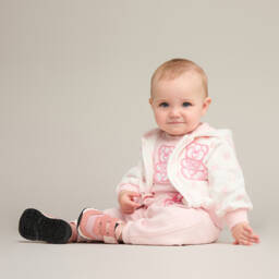 Dolce & Gabbana-Girls Cotton Tee with Pink Bear | Childrensalon Outlet