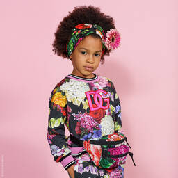 Dolce & Gabbana-Свитшот с цветами для девочек | Childrensalon Outlet