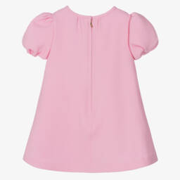 Dolce & Gabbana-Girls Elegant Pink Wool Frock | Childrensalon Outlet