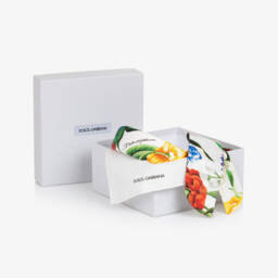 Dolce & Gabbana-Girls Elegant White Floral Headband | Childrensalon Outlet