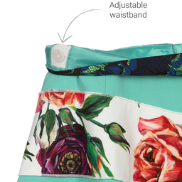Dolce & Gabbana-Girls Green Patchwork Skirt | Childrensalon Outlet