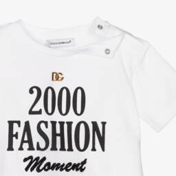 Dolce & Gabbana-Girls' Ivory Jersey Tee | Childrensalon Outlet