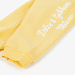  دولتشي آند غابانا-بنطلون رياضي قطن لون أصفر للبنات | Childrensalon Outlet