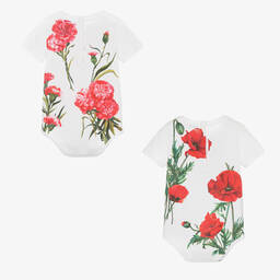 Dolce & Gabbana-Girls Logo Bodyvests (2 Pack) | Childrensalon Outlet