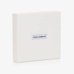 Dolce & Gabbana-Girls Metallic Gold Leather DG Belt | Childrensalon Outlet