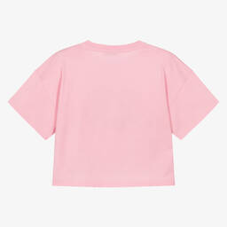 Dolce & Gabbana-Розовая хлопковая футболка DG | Childrensalon Outlet