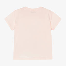 Dolce & Gabbana-Girls Pink Cotton T-Shirt | Childrensalon Outlet