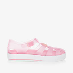 Dolce & Gabbana-Girls Pink DG Jelly Shoes | Childrensalon Outlet