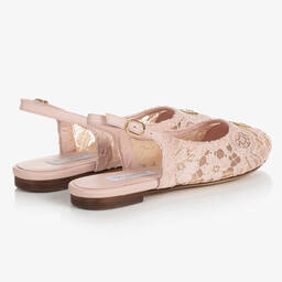 دولتشي آند غابانا-بمب جلد ودانتيل لون زهري للبنات | Childrensalon Outlet