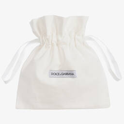 Dolce & Gabbana-Розово-белый кожаный ремень DG | Childrensalon Outlet