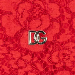 Dolce & Gabbana-Красное кружевное платье | Childrensalon Outlet